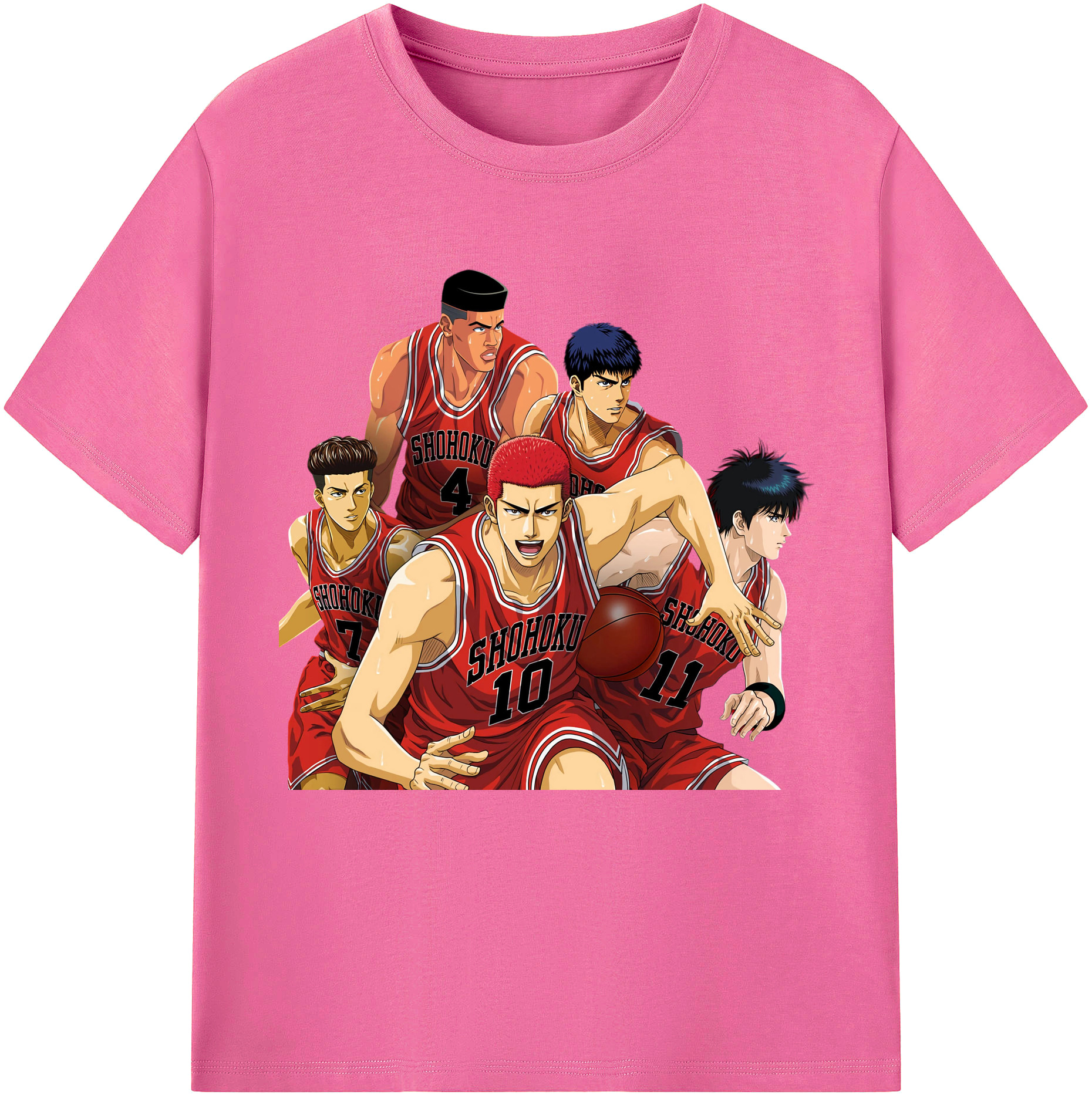 （画像用） SLAM DUNK／スラムダンク レディースカジュアルプリントTシャツ（綿100％）